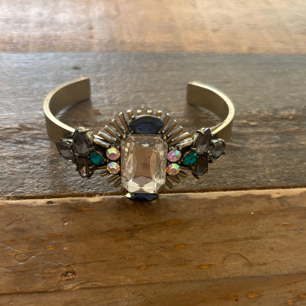 Banana Republic Gold and Gemstone Women's Bracelet